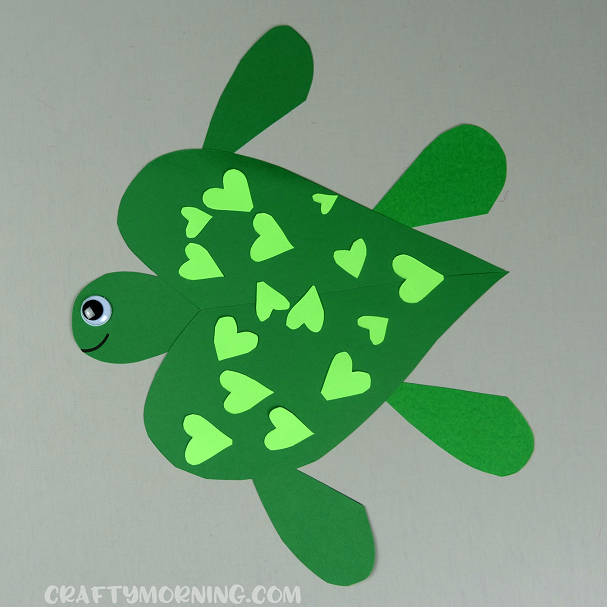 Heart Turtle Valentine Craft