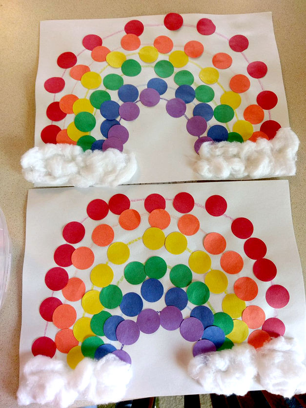 Easy Dot Rainbow Craft for Kids