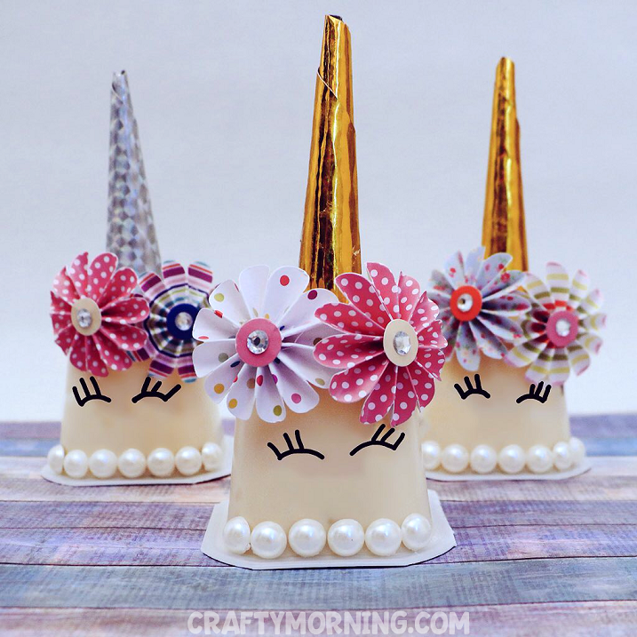 Unicorn Pudding Cup Party Favors