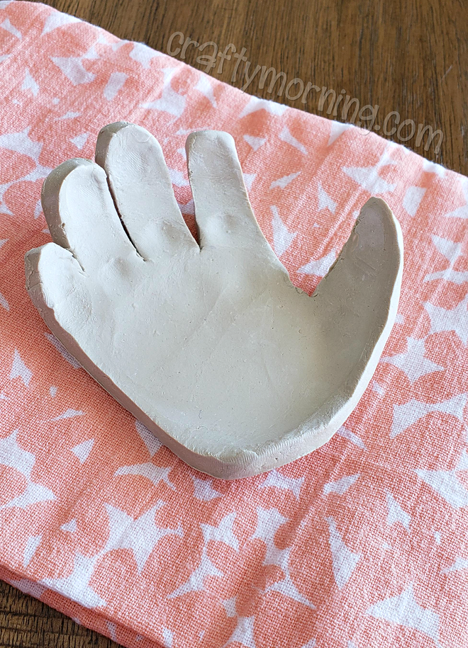 Clay Handprint Jewelry Dish - Crafty Morning