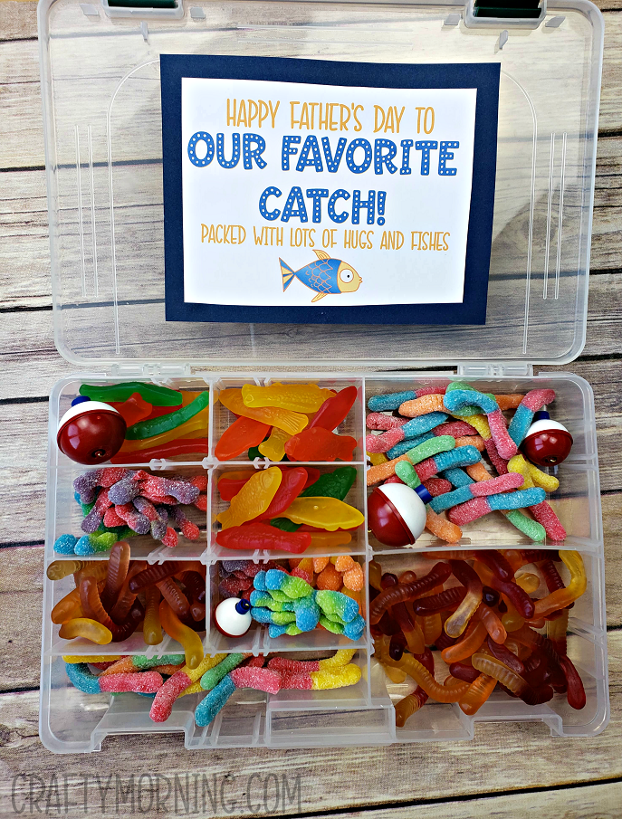 Tackle Box Candy Father's Day Gift - Crafty Morning