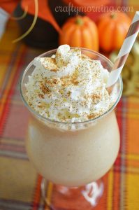 Pumpkin Spice Latte Milkshake - Crafty Morning