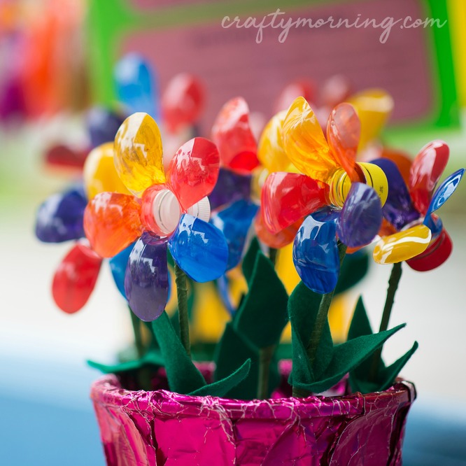 Recycled Bottle Flower Craft