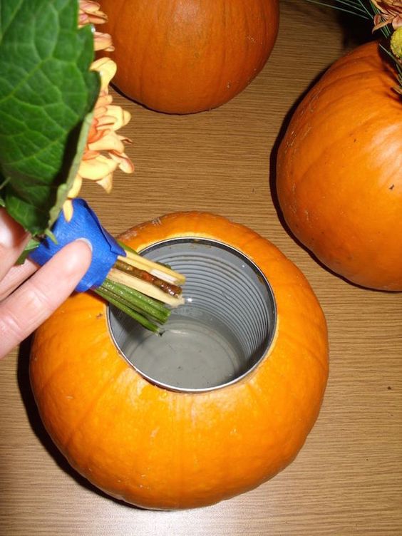 Make Pumpkin Vases