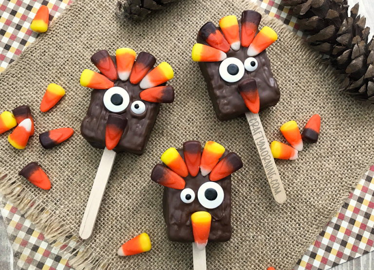 Rice Krispie Turkey Treats - Crafty Morning