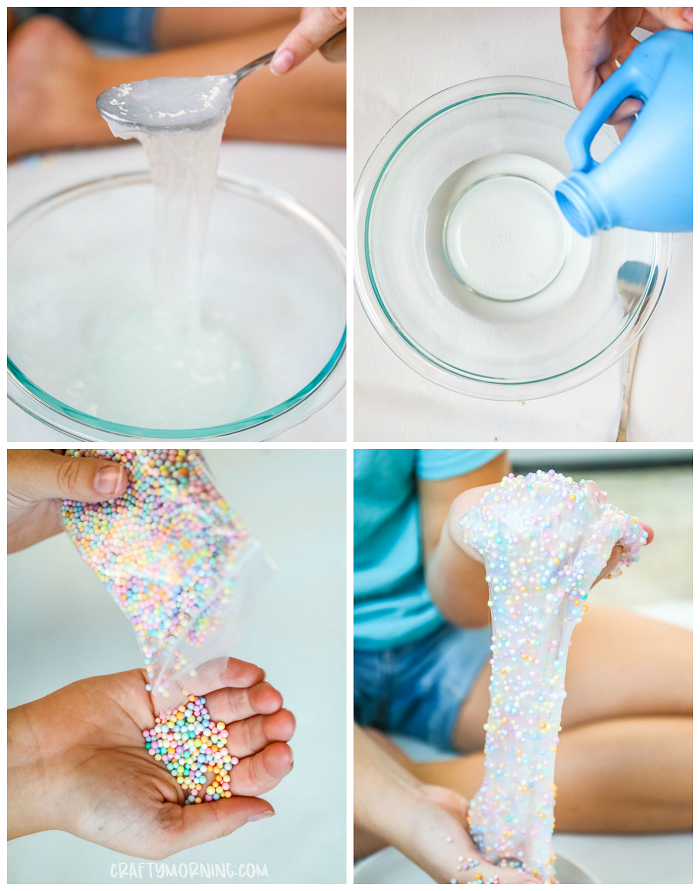 How to make crunchy slime recipe - Fun with Mama