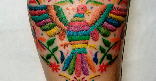 Embroidery Tattoos are a Thing Now and They are Amazing
