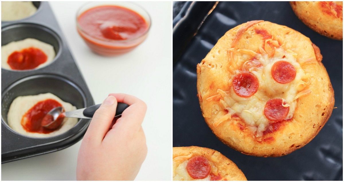 Make Mini Deep Dish Pizzas Using Canned Biscuits