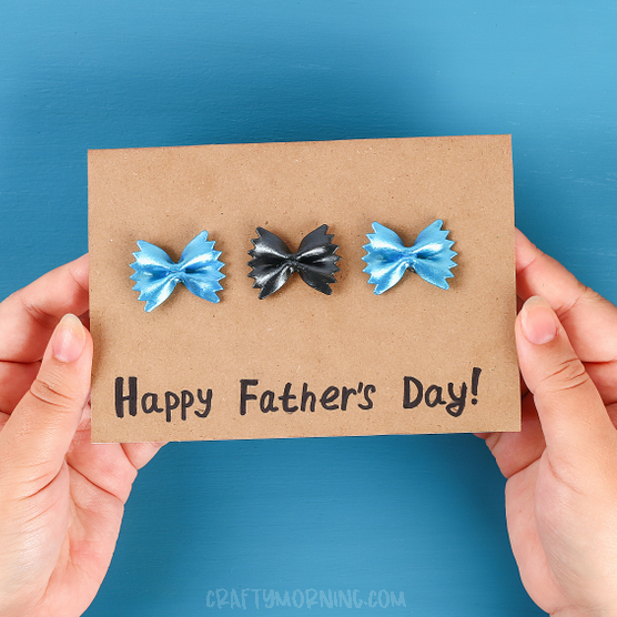 Bow Tie Noodle Father's Day Card