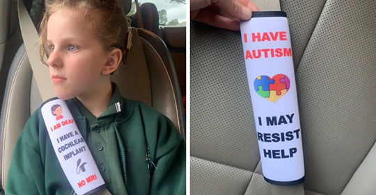 Mom Creates Seat Belt Covers That Would Warn Emergency Workers About Children’s Health Issues