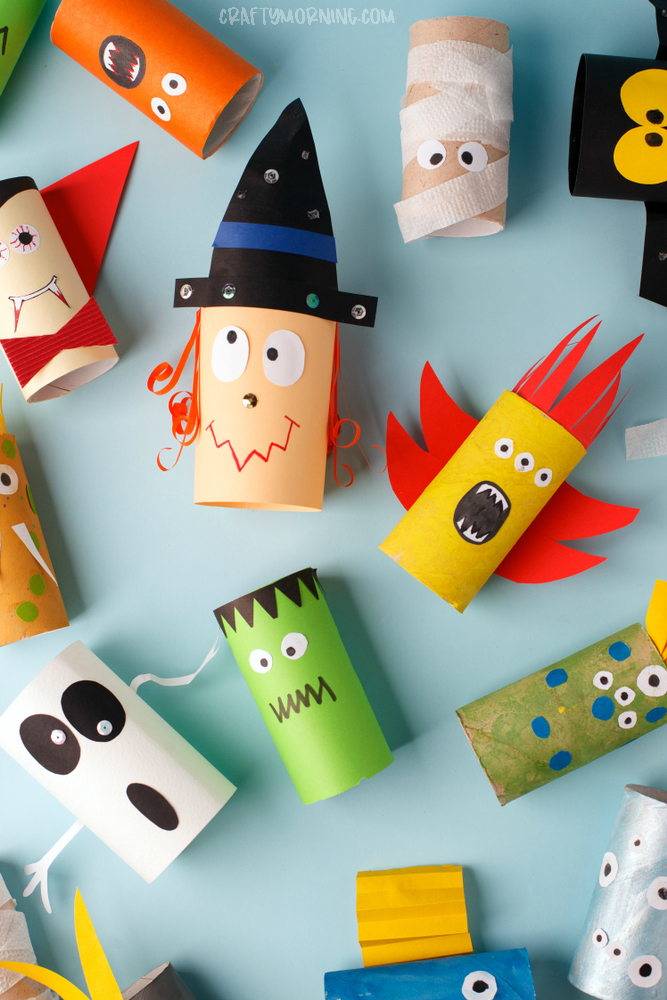 Toilet Paper Roll Halloween Characters - Crafty Morning