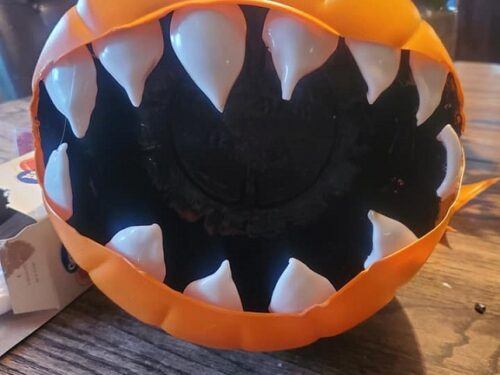 Plastic Pumpkin Monster - Crafty Morning