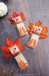 Turkey Cracker Snacks for Kids - Crafty Morning
