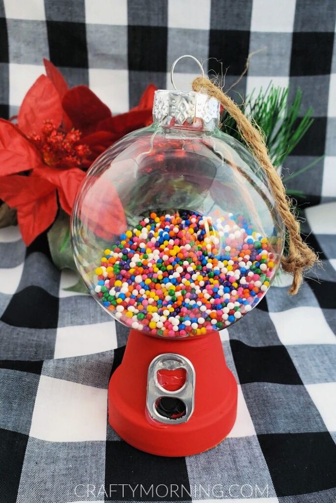 Mini Red Solo Cup Gumball Machine Ornament - Crafty Morning
