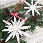 Clothespin Snowflake Ornaments - Crafty Morning