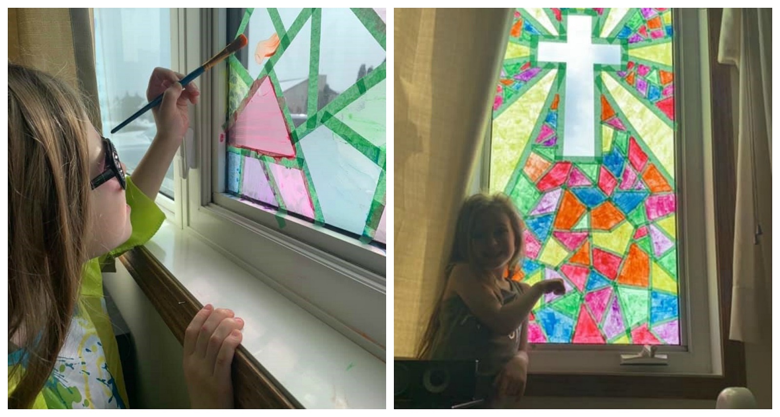 Paint Your Own Stained Glass Windows Crafty Morning