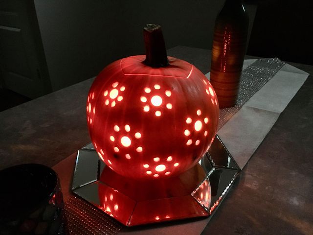 Drill Bit Pumpkin Decorating