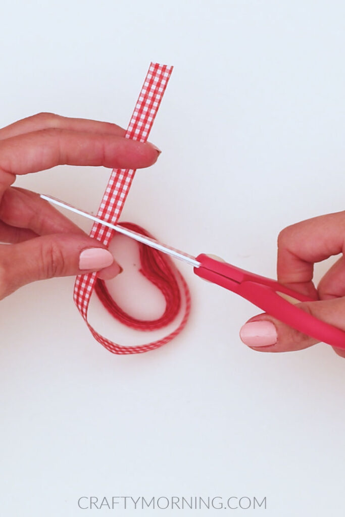 Easy Valentine's Day Ribbon Loop Tree Craft
