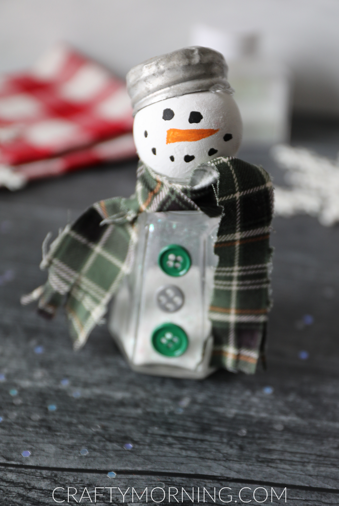Salt Shaker Snowman Craft