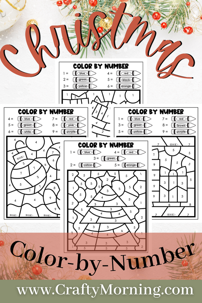 Free Christmas Color by Numbers - That Kids' Craft Site