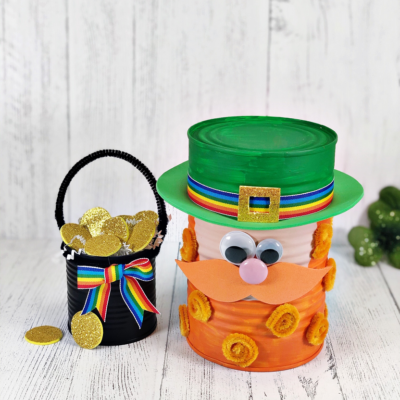 Recycled Can Leprechaun Craft