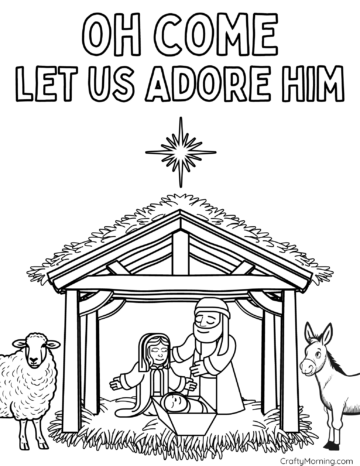 Free Printable Christmas Coloring Pages - Crafty Morning