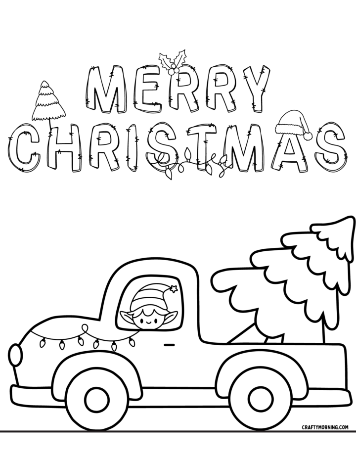 Free Printable Christmas Coloring Pages - Crafty Morning