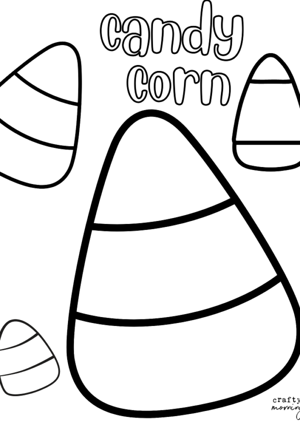 Candy Corn Coloring Pages (Free Printables)