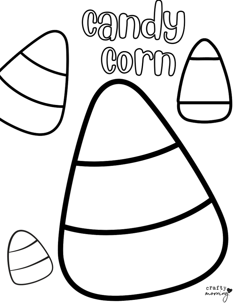 Candy Corn Coloring Pages (Free Printables) - Crafty Morning