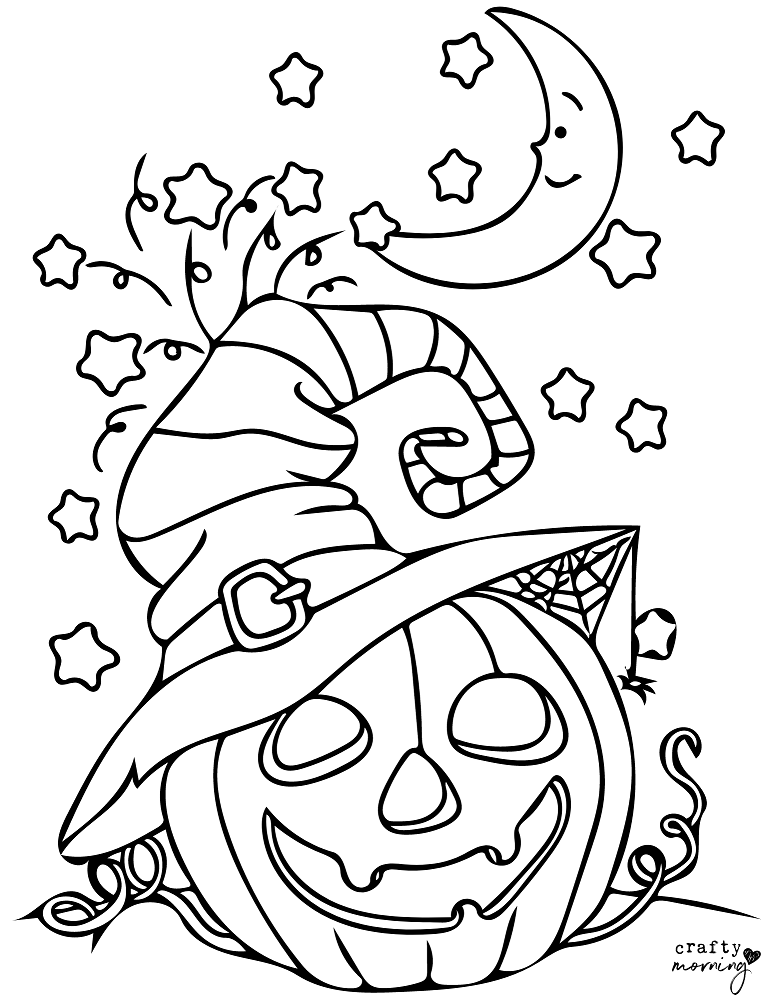 Free Printable Pumpkin Coloring Pages Crafty Morning