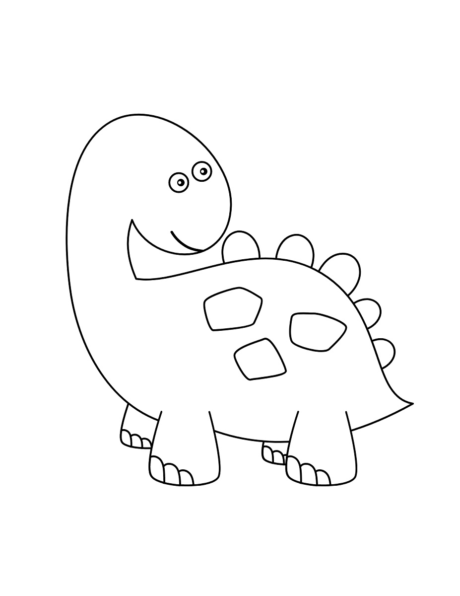 How to Draw a Dinosaur (Easy Step by Step Printable) - Crafty Morning