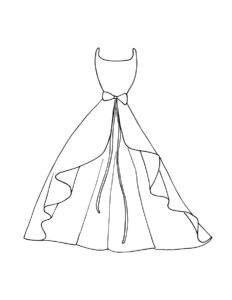 How to Draw a Dress (Easy Step by Step Printable) - Crafty Morning