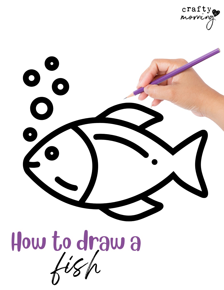 Flow Drawing for Kids: How to Draw a Jellyfish - Arty Crafty Kids-saigonsouth.com.vn