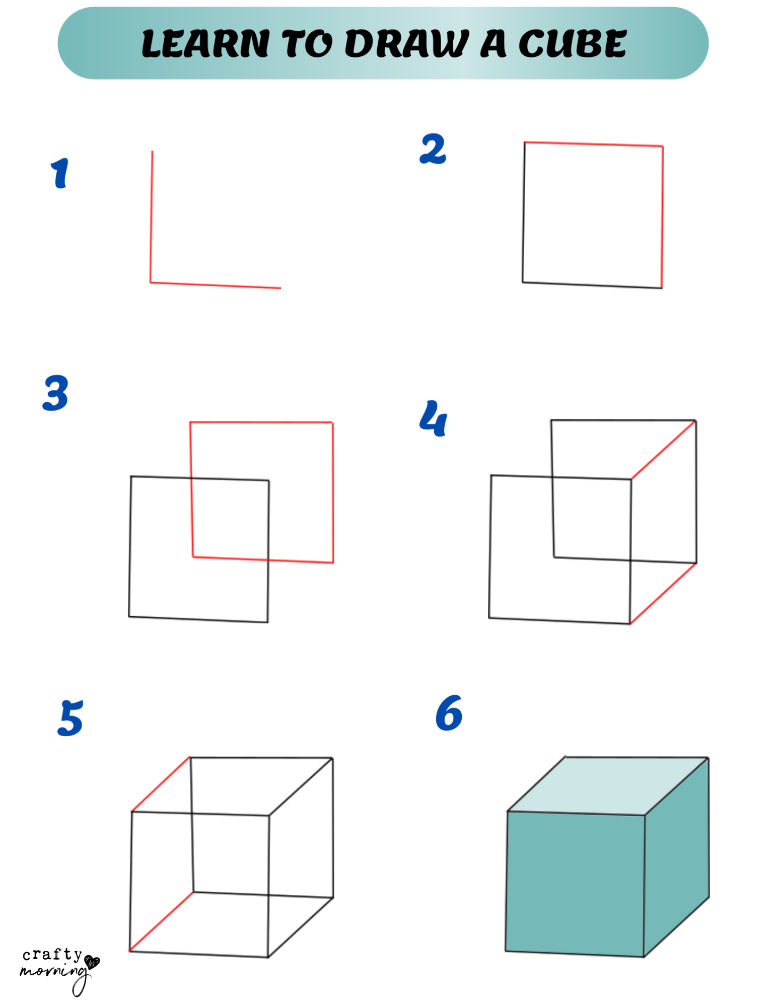 how to draw a box step by step  Draw a box, Drawing tutorial easy