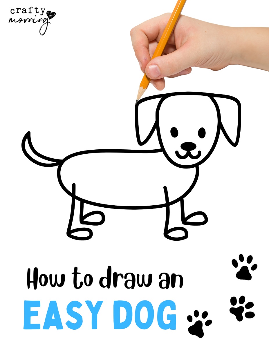 Simple Dog Drawing Step by Step - How to draw a cartoon dog easy for  beginners-saigonsouth.com.vn