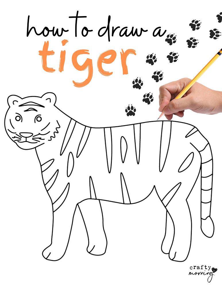 Cute Cartoon Tiger Face For Coloring Outline Sketch Drawing Vector, Tiger  Simple Drawing, Tiger Simple Outline, Tiger Simple Sketch PNG and Vector  with Transparent Background for Free Download