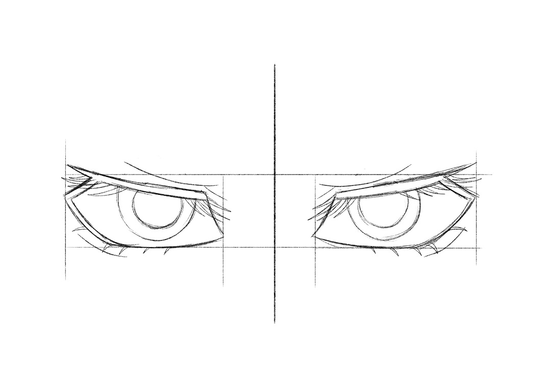 How to Draw Anime Eyes Step by Step - Crafty Morning