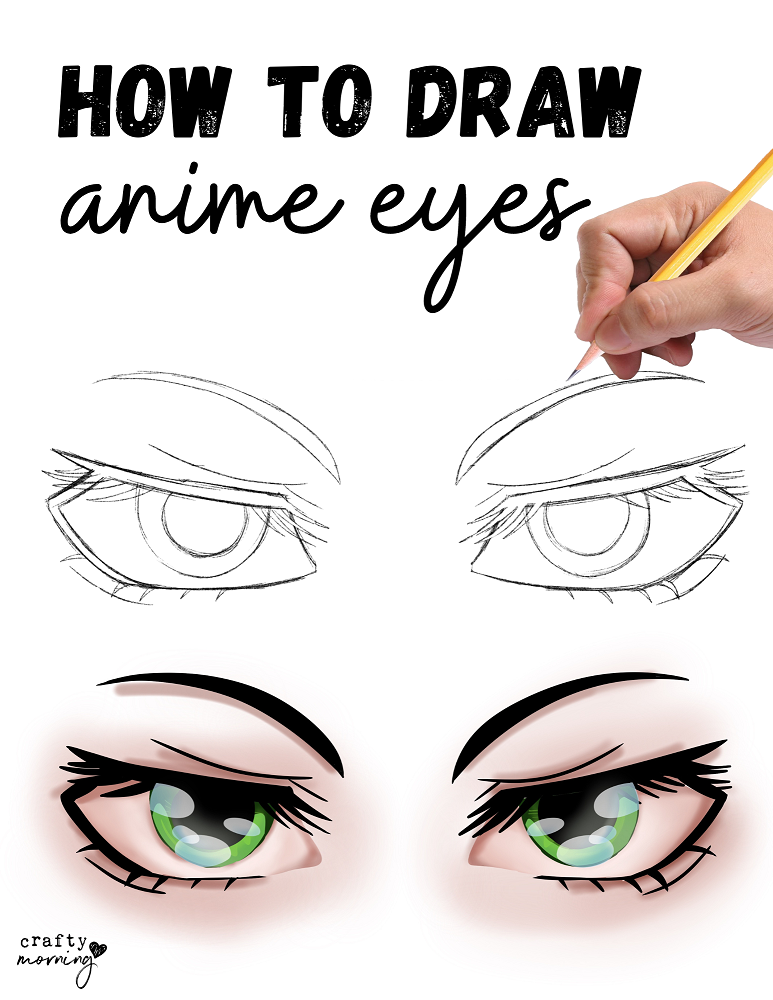 How To Draw An Eye In Pencil, Easy Tutorial, 6 Steps - Toons Mag