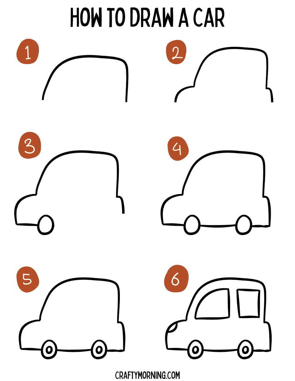 How to Draw Car I Drawing & Coloring for Kids Easy Step by Step - YouTube-saigonsouth.com.vn
