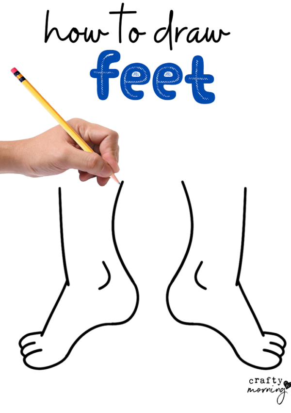 How to Draw Feet (Easy Step by Step)