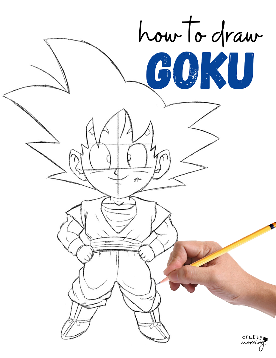 How to Draw Goku - Crafty Morning