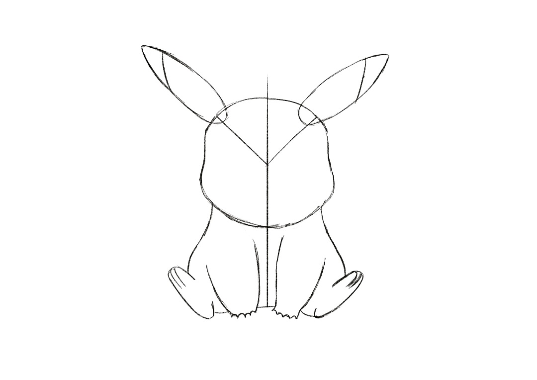 how to draw pikachu 4