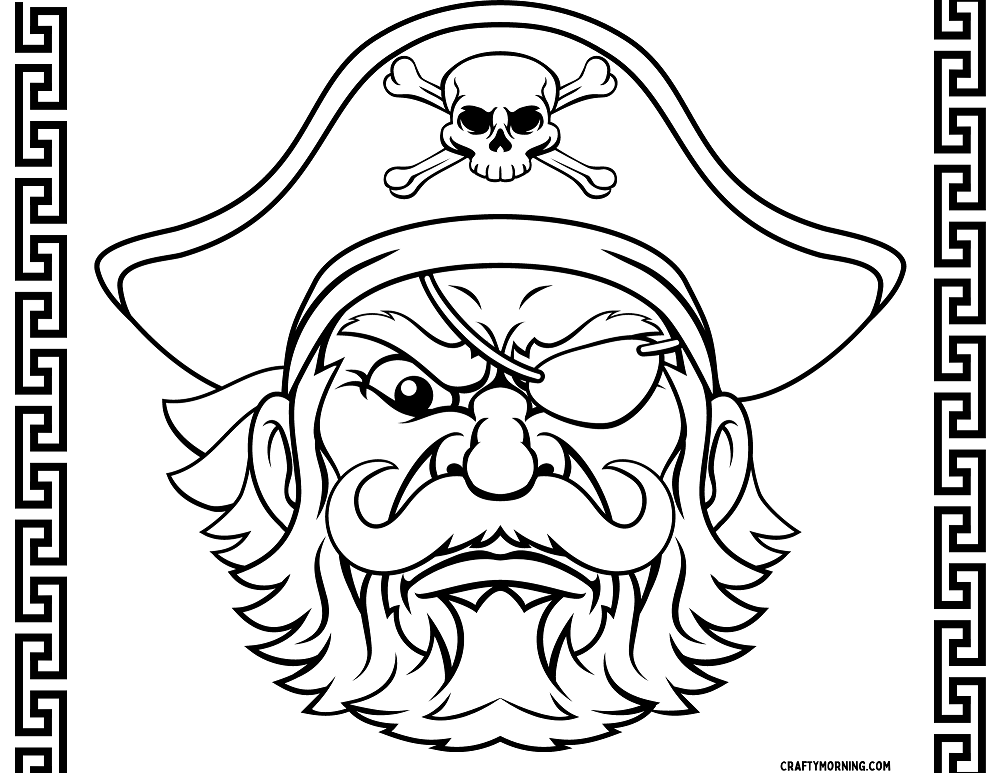 boy pirate coloring pages