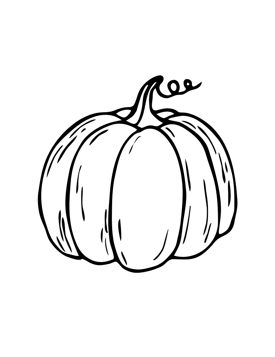 Halloween Pumpkin Coloring Page | Easy Drawing Guides