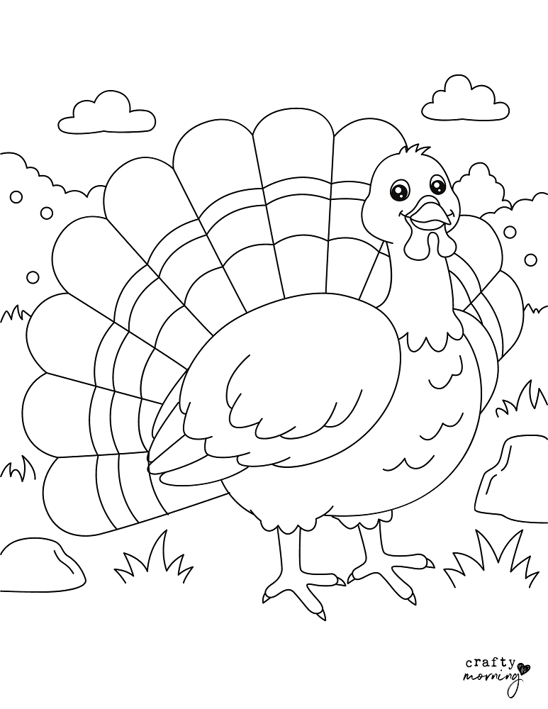 Turkey Handprint Coloring Pages  Hand outline, Free clip art, Kids hands