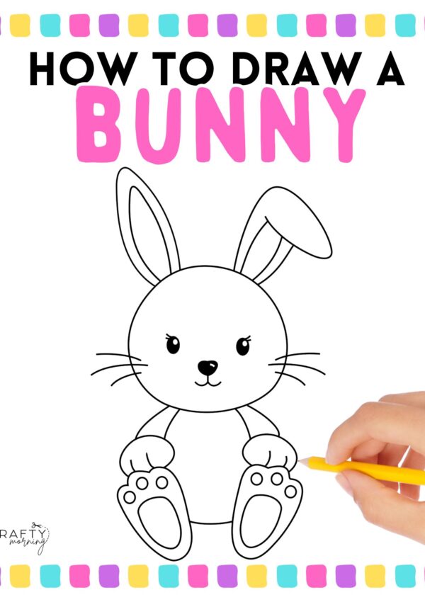Easy Bunny Drawing (How to Draw Tutorial)