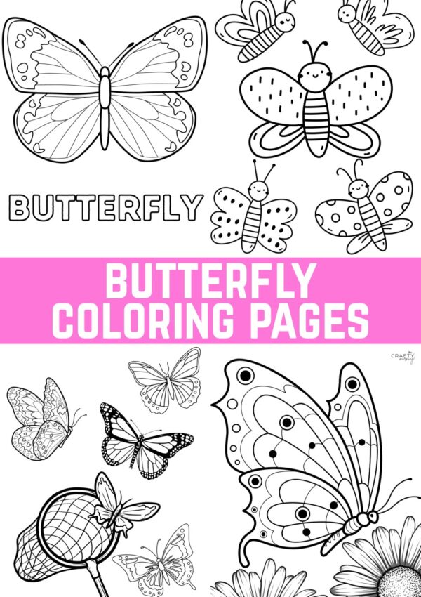 Free Butterfly Coloring Pages to Print