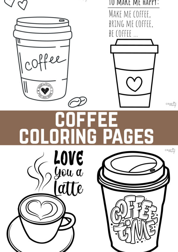 Coffee Coloring Pages to Print