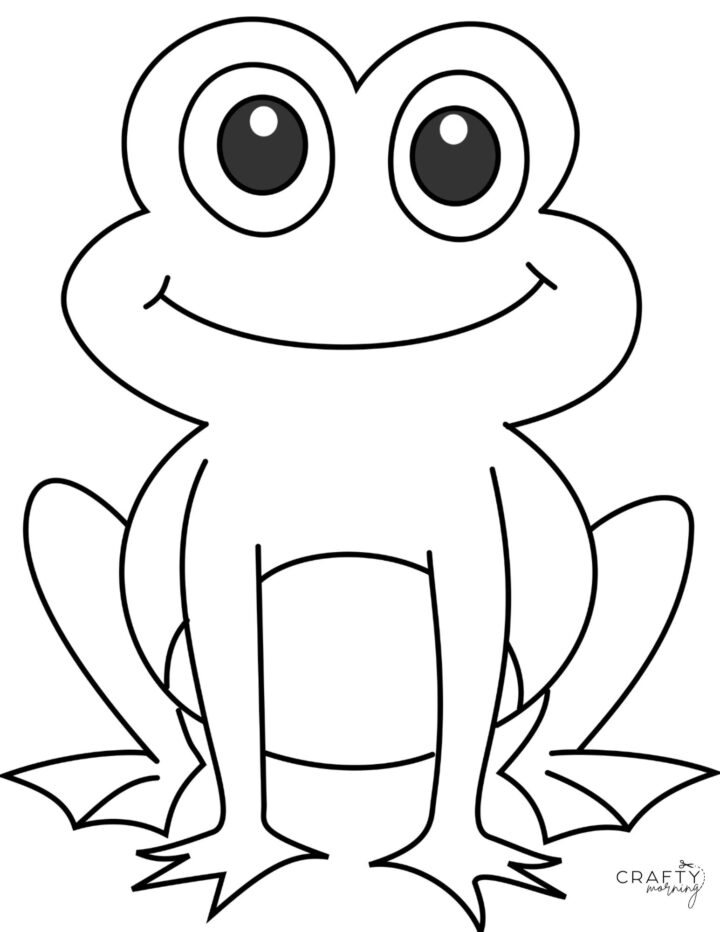Cute Frog Drawing (Step by Step How to Draw) - Crafty Morning