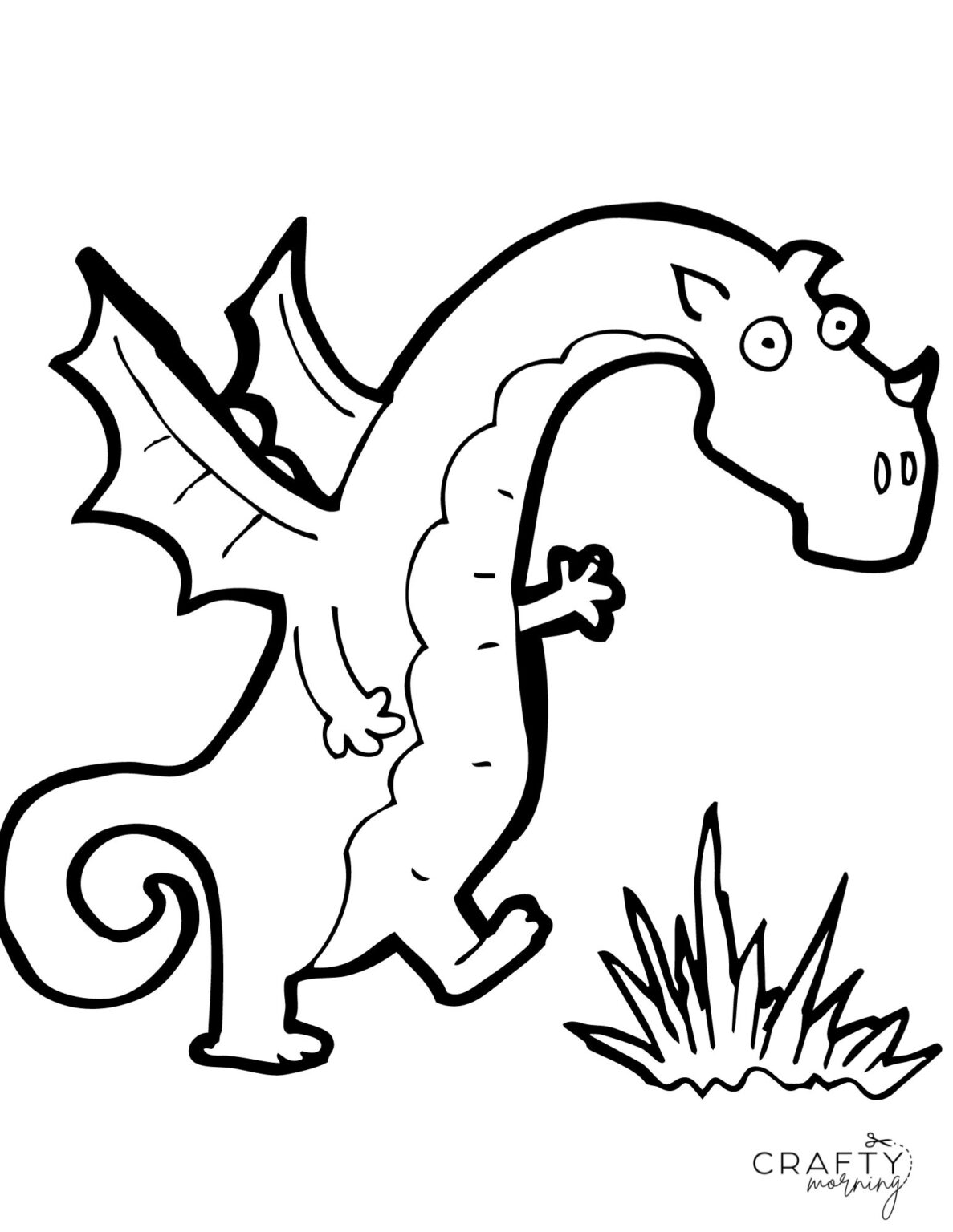 Free Printable Dragon Coloring Pages - Crafty Morning